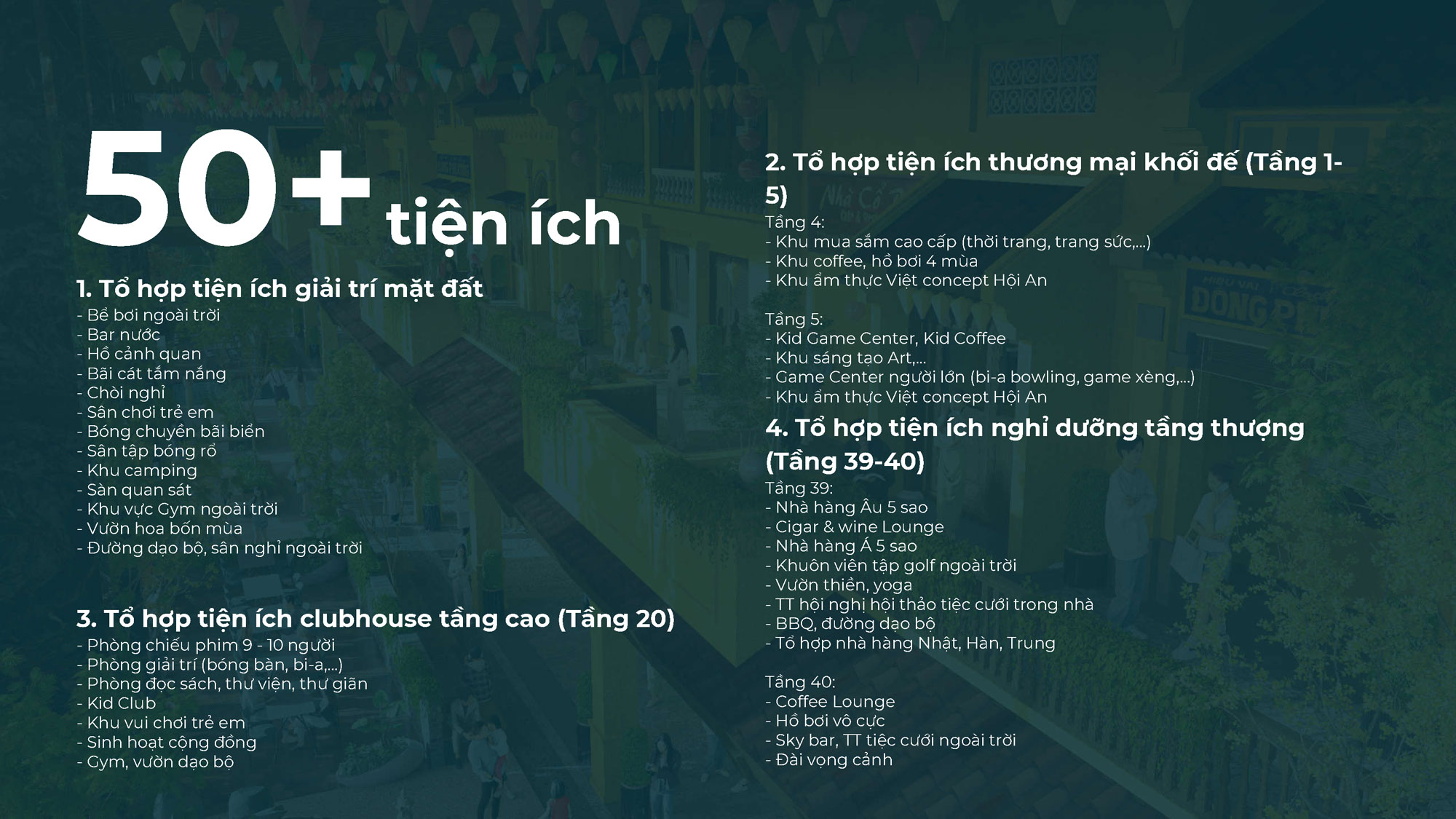 Danh Sách Tiện ích Nội Khu Noble Crystal Tây Hồ