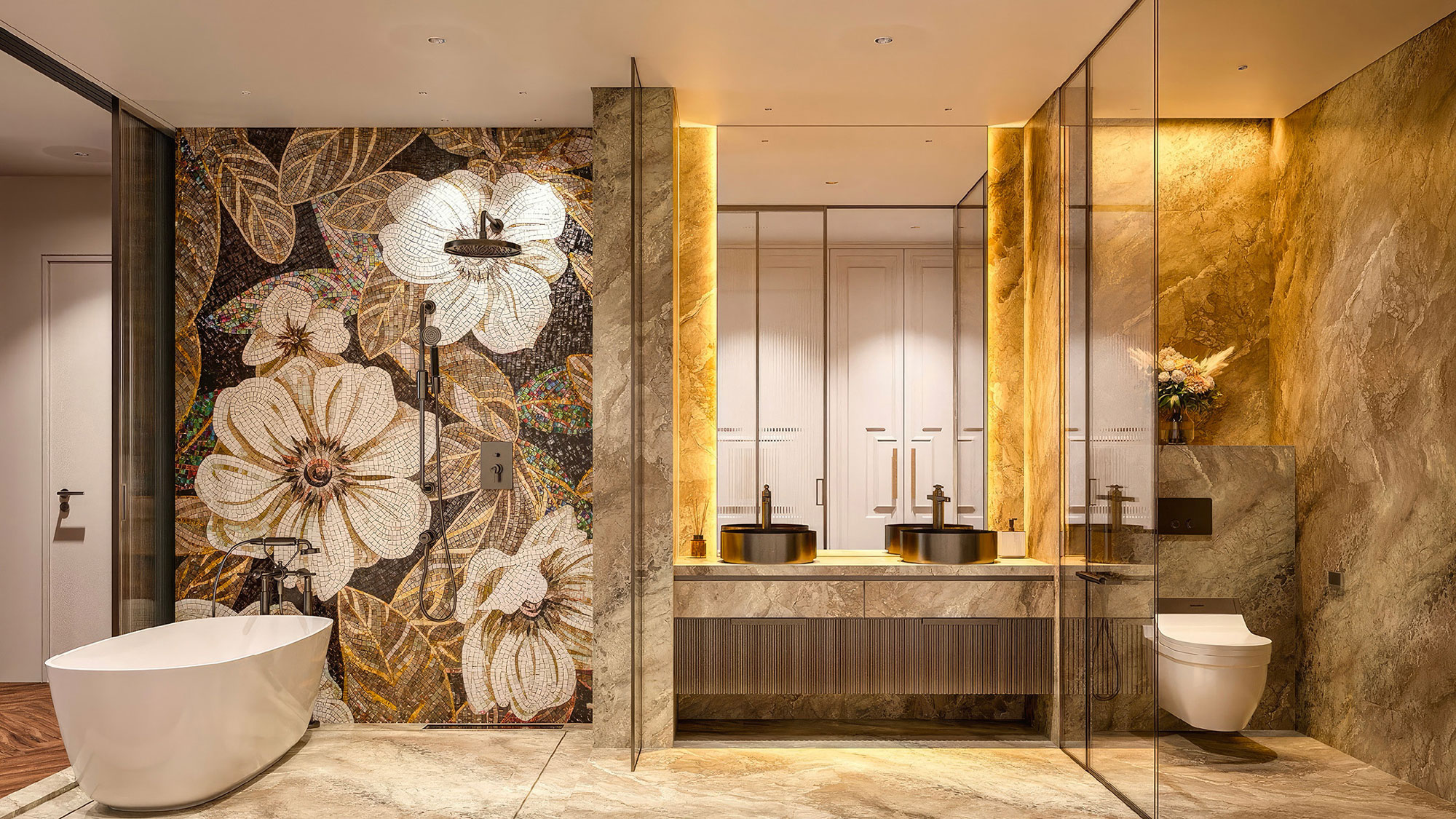 Phối Cảnh Phòng Tắm Căn Hộ Noble Crystal Tây Hồ