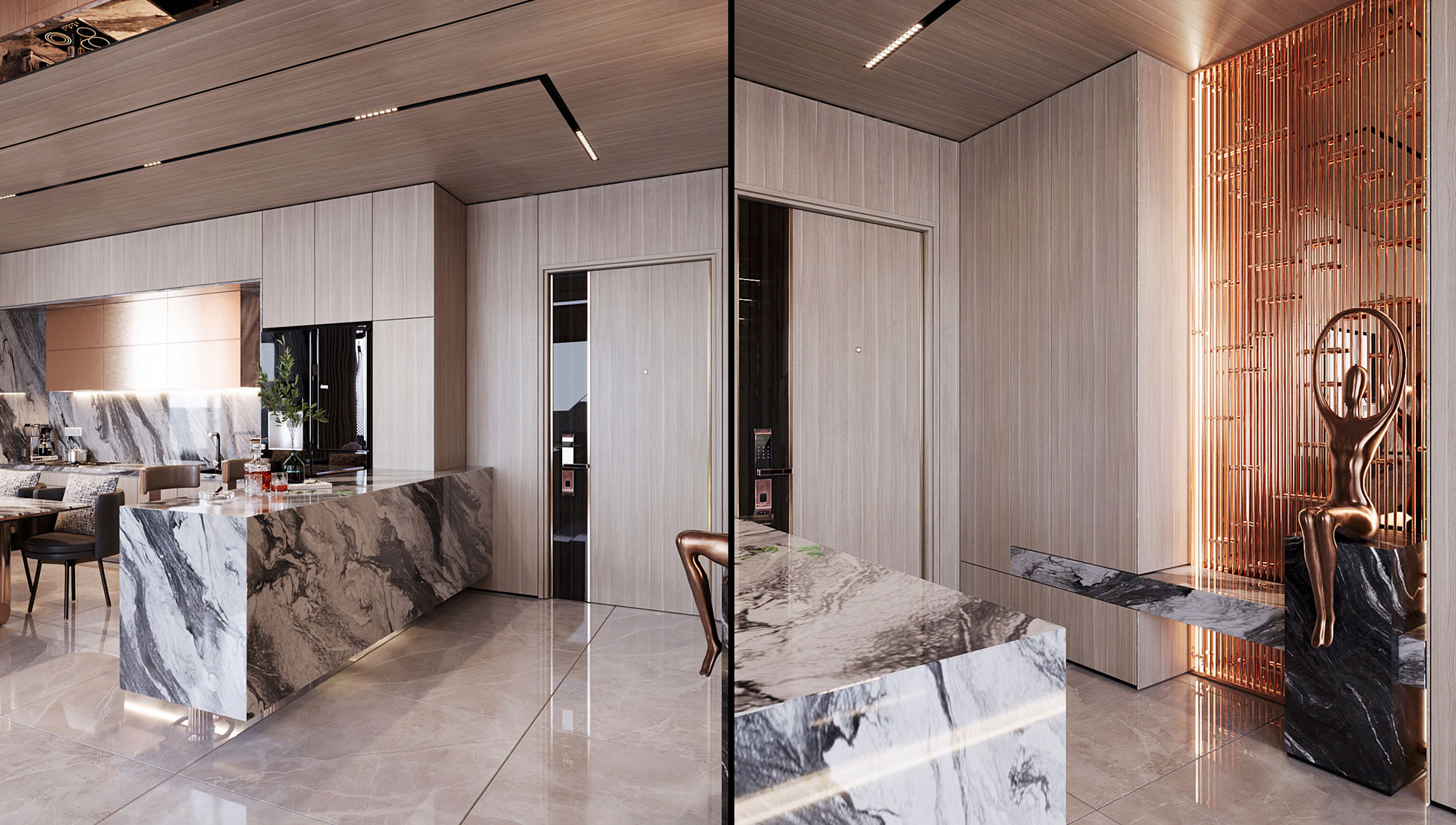 Phối Cảnh Sảnh Căn Hộ Noble Crystal Tây Hồ