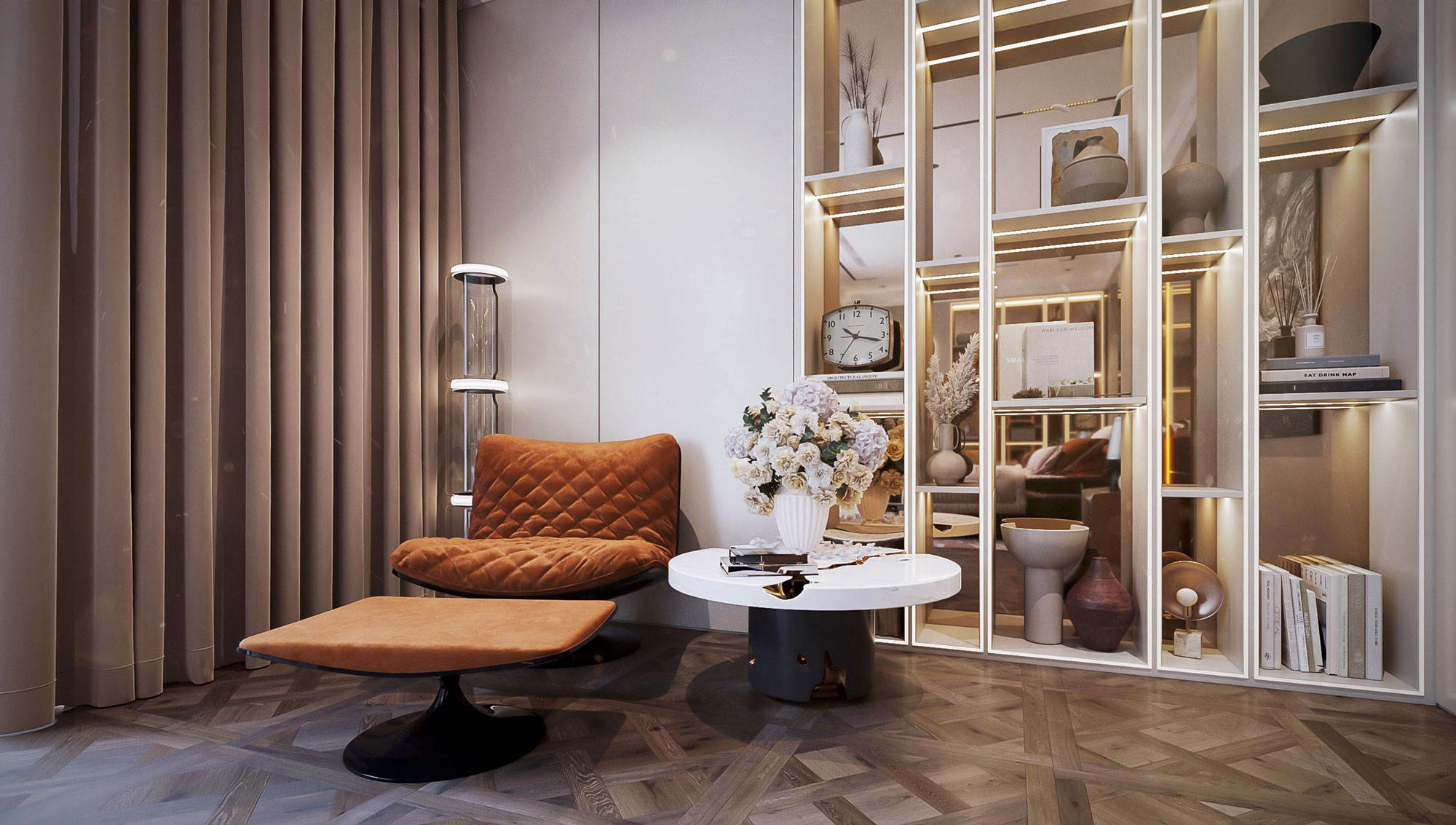 Phối Cảnh Phòng Ngủ Master Căn Hộ Noble Crystal Tây Hồ